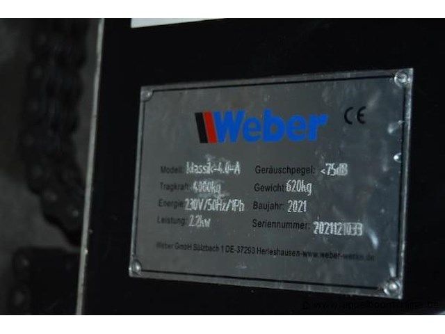 2-koloms hefbrug cap 4000kg, weber, klassik-4,0-a - afbeelding 4 van  4