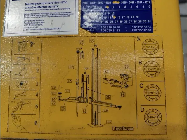 2 koloms hydraulische hefbrug nussbaum 2,30sl - afbeelding 13 van  15