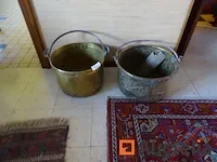 2 koperen ketels