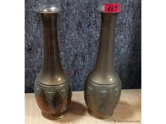 2 koperen vaas - afbeelding 1 van  1