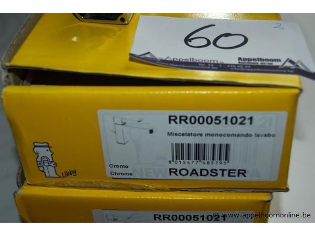 2 kranen cisal roadster chrome - afbeelding 3 van  3