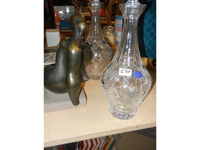 2 kristallen karaffen - afbeelding 2 van  3