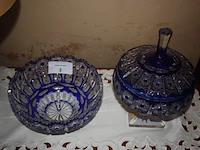 2 kristallen schalen