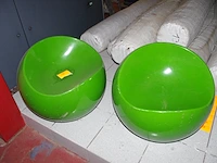 2 kuipstoeltjes pvc appletiser - afbeelding 1 van  2
