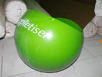 2 kuipstoeltjes pvc appletiser - afbeelding 2 van  2
