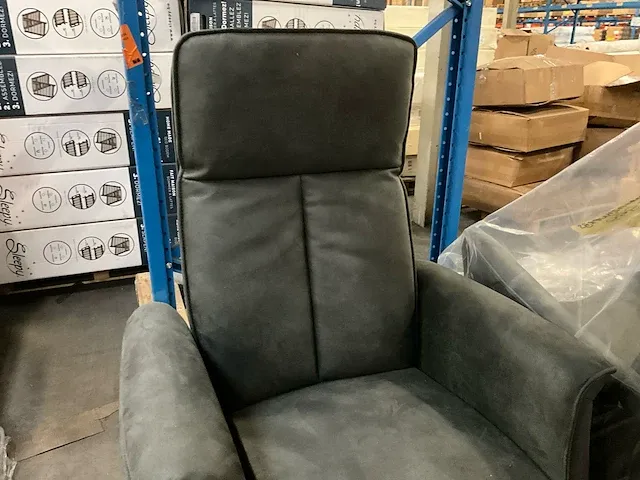 2 kunstlederen relax fauteuils sws destiny, kleur: antraciet 67 - afbeelding 4 van  8