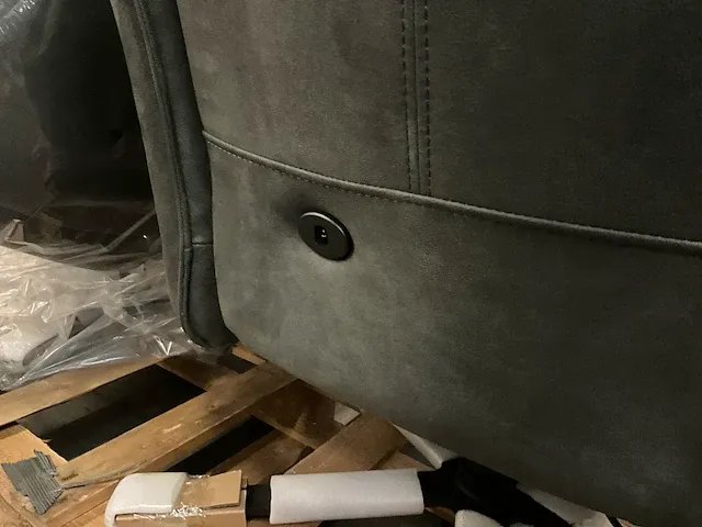 2 kunstlederen relax fauteuils sws destiny, kleur: antraciet 67 - afbeelding 7 van  8