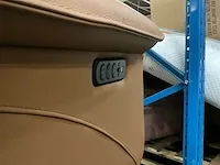 2 kunstlederen relax fauteuils sws destiny, kleur: cognac - afbeelding 5 van  7