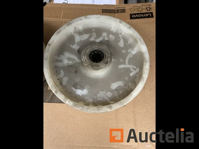 2 kunststof wielen 20x5cm - afbeelding 3 van  3