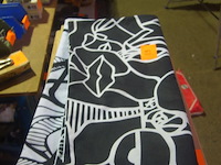 2 kussenovertrekken zwart/wit design 70x70cm - afbeelding 1 van  2