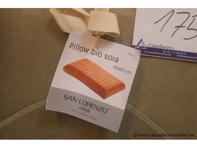 2 kussens san lorenzo bio soia 40x60 - afbeelding 2 van  2