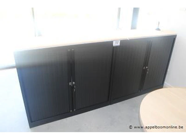 2 lage dossierkasten vv jaloeziedeuren afm 120x42x105cm - afbeelding 1 van  1