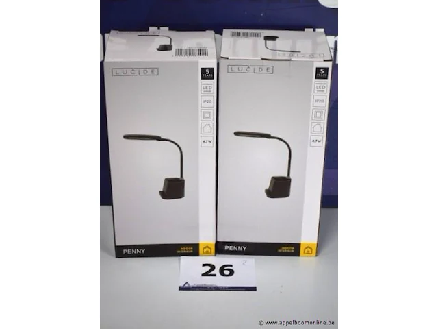 2 led bureaulampen lucide penny - afbeelding 1 van  2