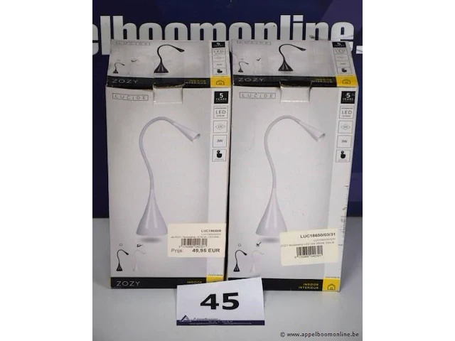 2 led bureaulampen lucide zozy - afbeelding 1 van  2