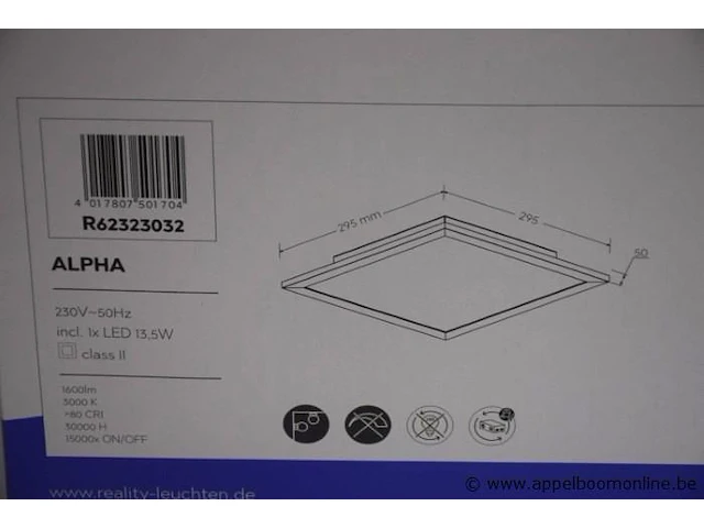 2 led plafondlampen rl alpha - afbeelding 2 van  2