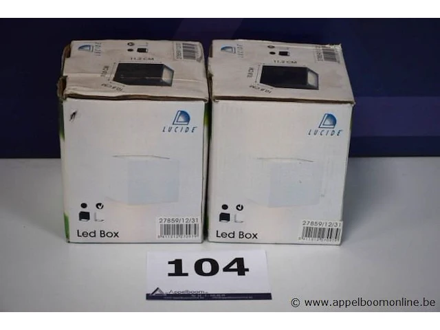 2 led plafondspots lucide led box - afbeelding 1 van  3