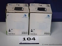 2 led plafondspots lucide led box - afbeelding 1 van  3