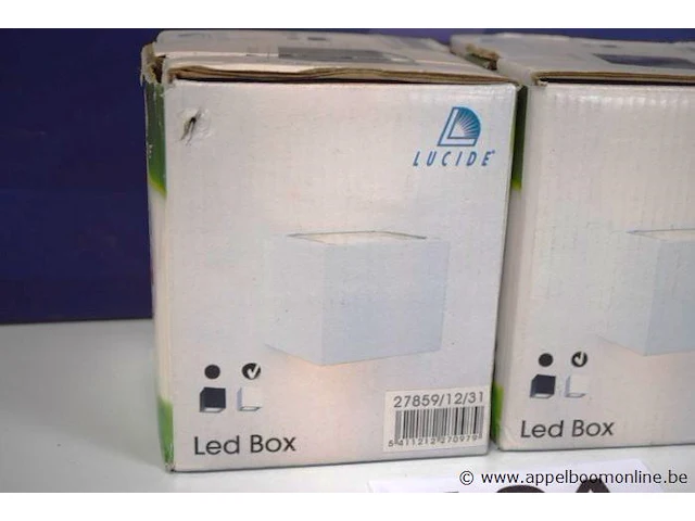 2 led plafondspots lucide led box - afbeelding 2 van  3