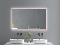 2 led spiegels 100x60 met anti-condens en dim functie nieuw - afbeelding 3 van  3