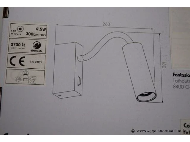 2 led wandspots fantasia lopal - afbeelding 2 van  2