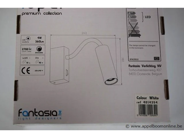 2 led wandspots fantasia lopal - afbeelding 2 van  2