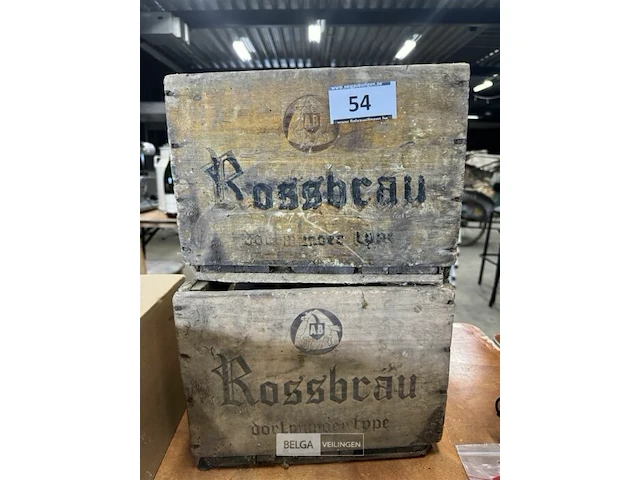 2 lege bierkisten rossbrau - afbeelding 1 van  4