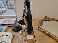 2 lichten, met mondgeblazen glaskappen - afbeelding 1 van  2