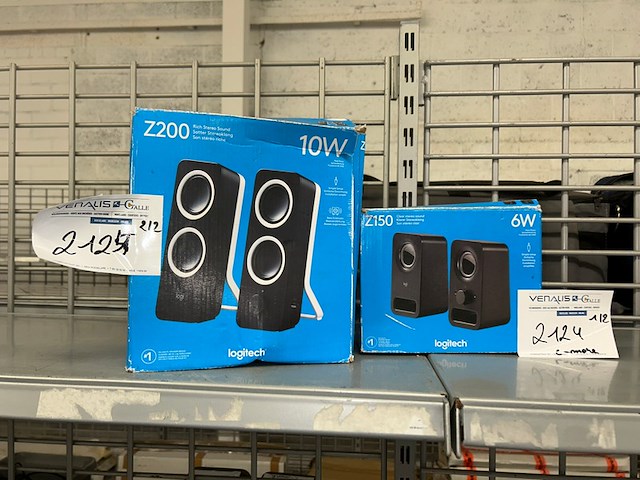 2 logitech speakers - afbeelding 1 van  3