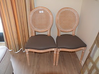 2 louis xv stoelen, barometer - afbeelding 1 van  5