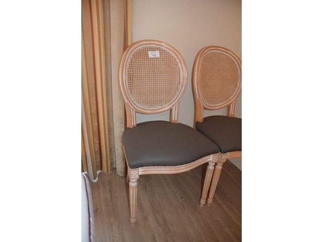 2 louis xv stoelen, barometer - afbeelding 4 van  5