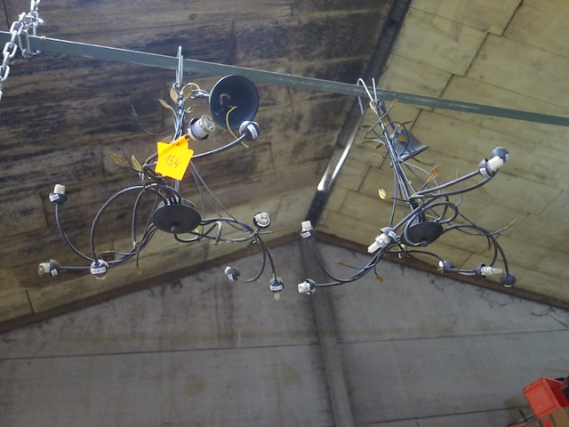 2 luchters in smeedijzer - afbeelding 3 van  3