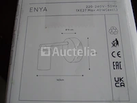 2 lucide enya zwarte wandlampen - afbeelding 3 van  5