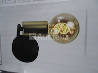 2 lucide enya zwarte wandlampen - afbeelding 4 van  5