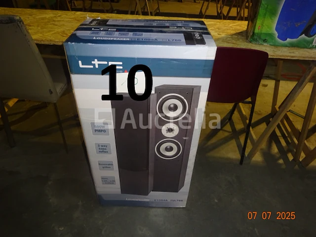 2 luidsprekers in de originele doos 500w pmpo luidspreker e100 4a l766 - afbeelding 1 van  1