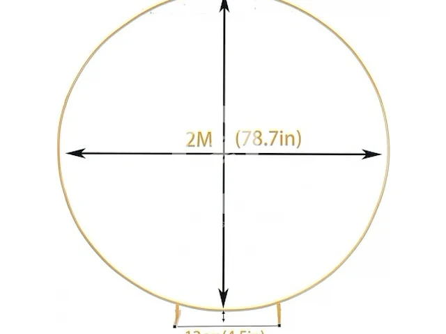 2 m metalen ballonnenboogset - afbeelding 3 van  4