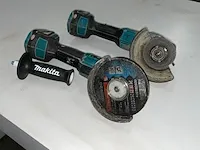 2 makita accu haakse slijper