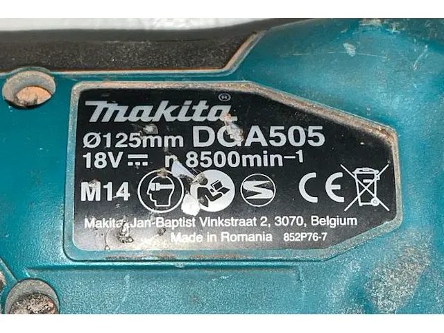 2 makita accu haakse slijper - afbeelding 2 van  6