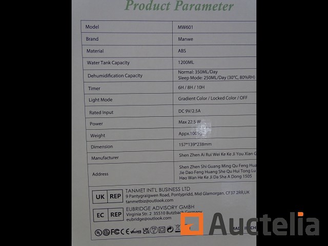 2 manwa draagbare luchtbevochtigers - afbeelding 6 van  6