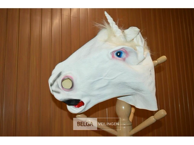 2 masker paardenhoofd - afbeelding 1 van  3
