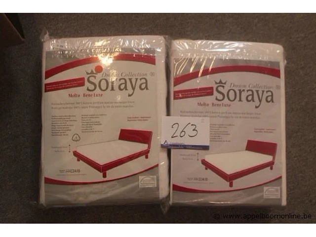 2 matrasbeschermers soraya 160x200 en 180x200 - afbeelding 1 van  3