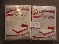 2 matrasbeschermers soraya 160x200 en 180x200 - afbeelding 1 van  3
