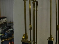 2 messing openhaard setjes ±70cm - afbeelding 2 van  3