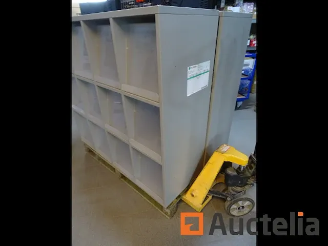2 metaal kasten documenthouder 12 kluisjes - afbeelding 1 van  4