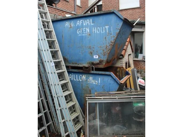 2 metalen bakken - afbeelding 1 van  1