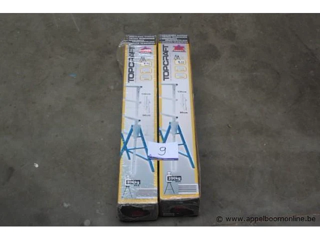 2 metalen schragen topcraft - afbeelding 1 van  2