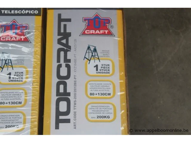 2 metalen schragen topcraft - afbeelding 2 van  2