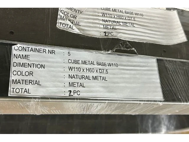 2 metalen tafelpoten - afbeelding 4 van  4