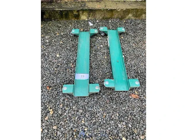 2 metalen transportkarretjes - afbeelding 2 van  2