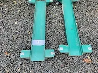 2 metalen transportkarretjes - afbeelding 2 van  2