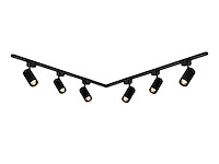 2 meter pro set railverlichting met 6 st 18w 4000k railspot (1x) - afbeelding 1 van  9